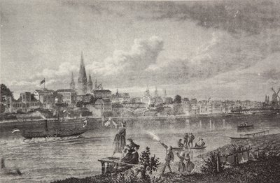 Steel Engraving from a Rhine Album by Friedrich Foltz by Pierre Joseph Redouté